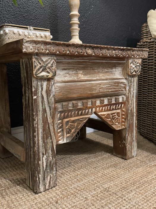 2 aparador, banco, consola, mesa, oriental, indiano, rustico