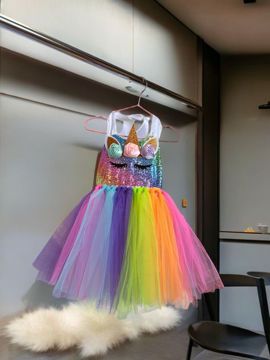 Плаття єдинорога 1-7 років один годик плаття детское единорог