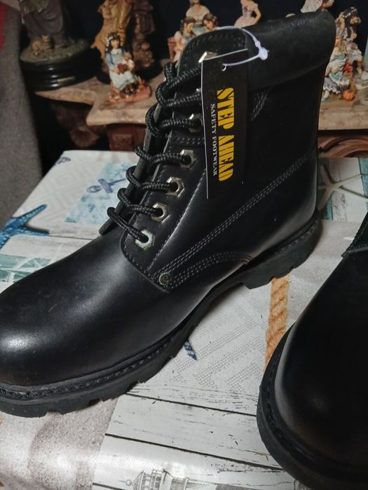 Botas biqueira de aço em pele n 43