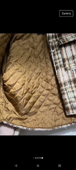 Kurtka kożuszek Sinsay 36 kratka koszulowa