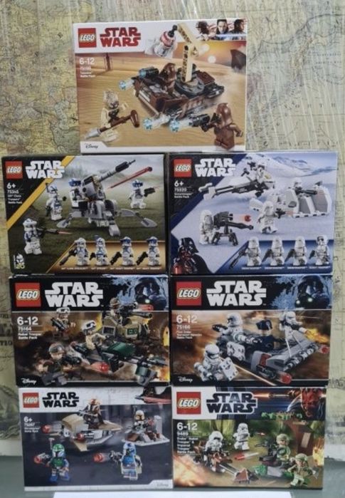 Lego Star Wars - battle packs e centenas outras referencias. Selados.
