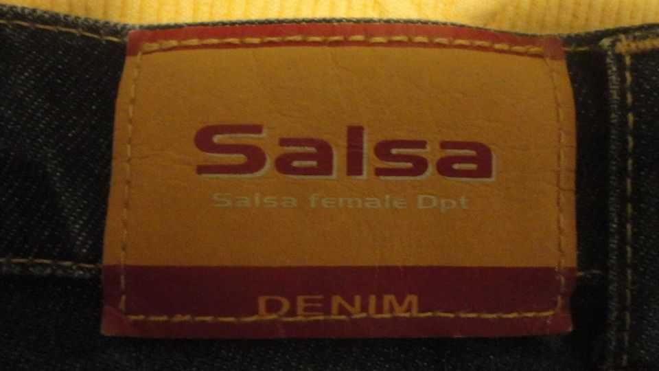 Calças de senhora em ganga Salsa