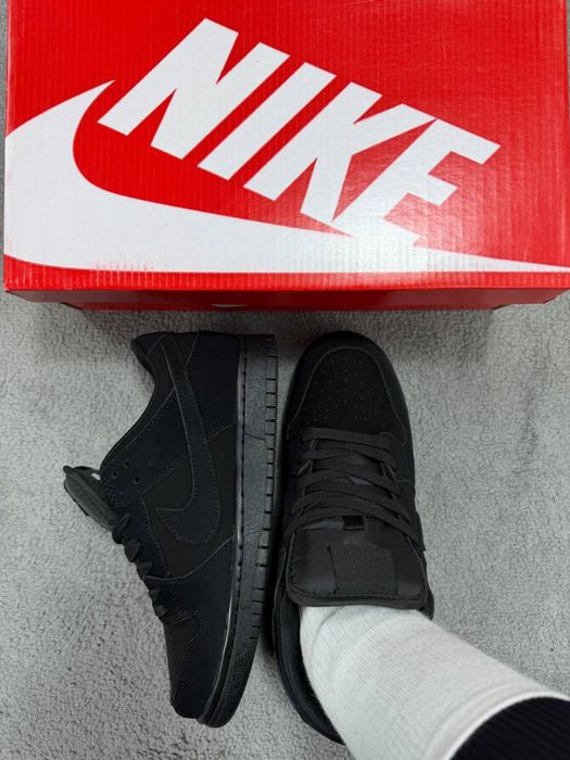 Топ Якість! Кросівки Nike Sb Dunk Total Black • Найк Данк (чорні), nike dunk