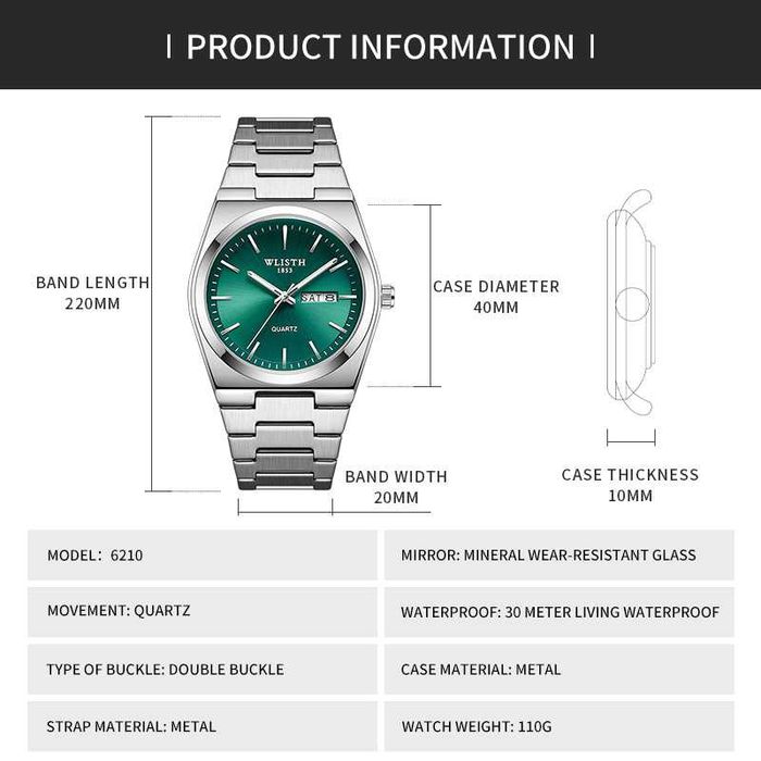 Relógio Elegance Premium  Relógio com design sofisticado e acabamento em aço inoxidável, perfeito para quem busca um visual elegante