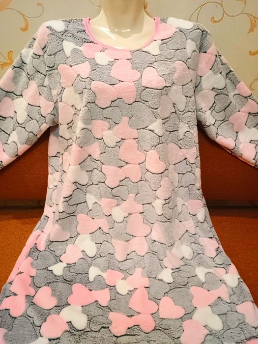 Туніки/нічні сорочки жіночі махра велсофт, велюрові. Опт, роздріб