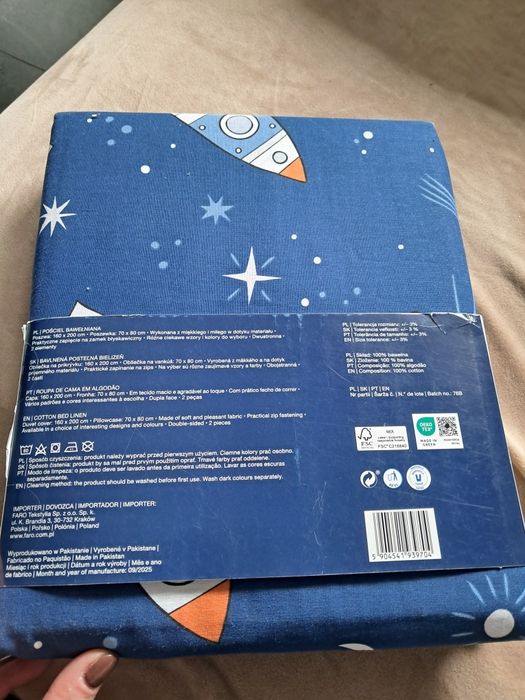 Komplet pościeli 160x200 astronauta kosmonauta kosmos