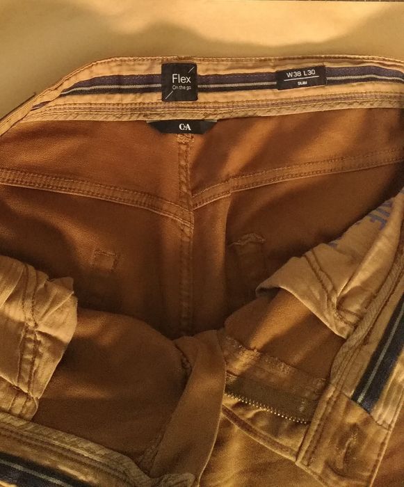 Calça Homem SLIM Castanha N° PT48 = W38 L30