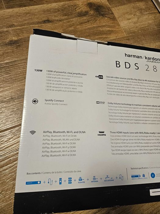 Bluray cd dvd hdmi arc bluetooth amplituner Harman Kardon bds 280s