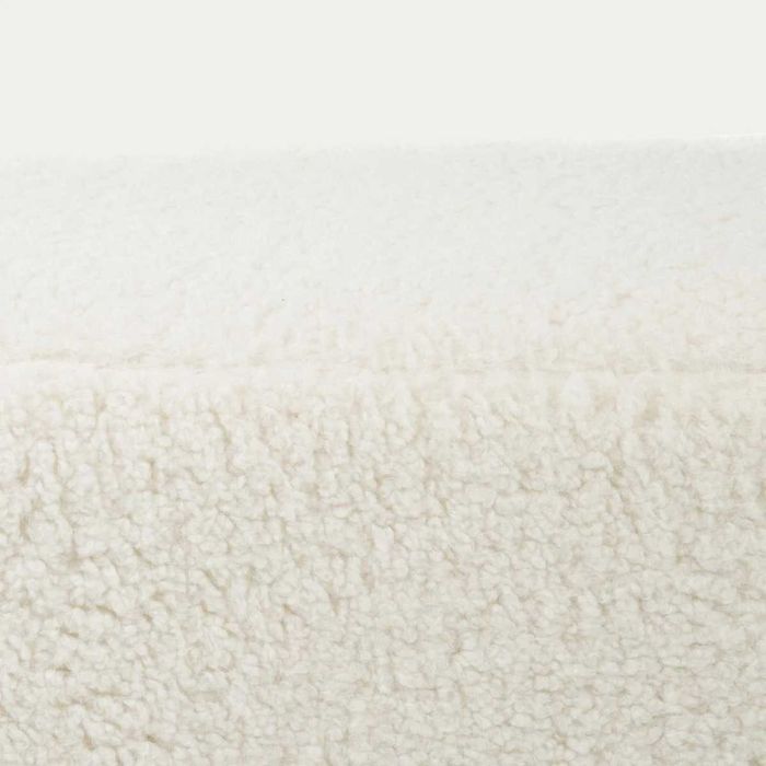 Ławka ELSA beżowa w tkaninie TEDDY 120x40x44 cm