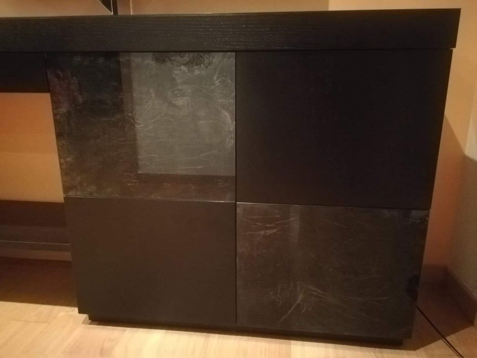 Móveis de hall (sapateira, espelho e bengaleiro)