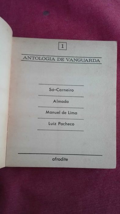 Antologia de Vanguarda/1-4 Autores da Novela-Afrodite-s/d