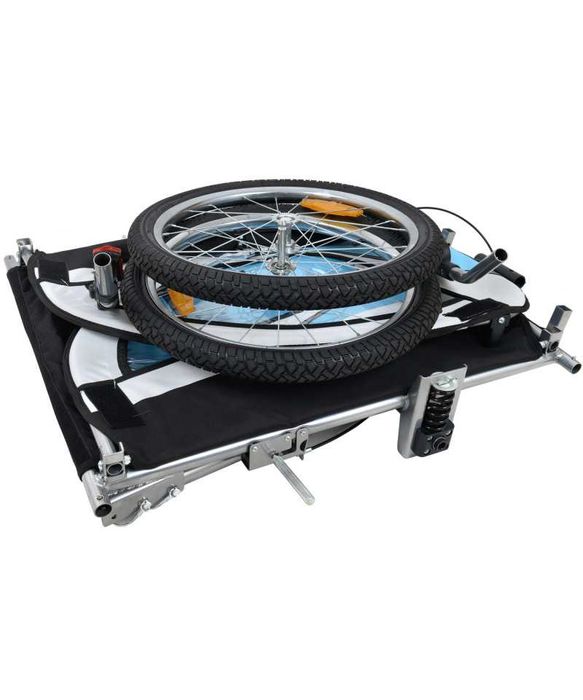 Przyczepka rowerowa z amortyzatorem 3w1  2-osobowa + JOGGER