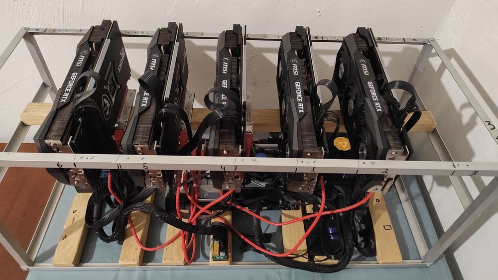 Продам ферму на 5 карт 3060TI полный комплект.