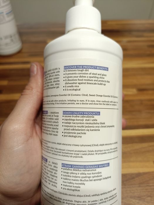 Żel do mycia naczyń i zmywarki bez chemii naturalny, ekologiczny Raypath