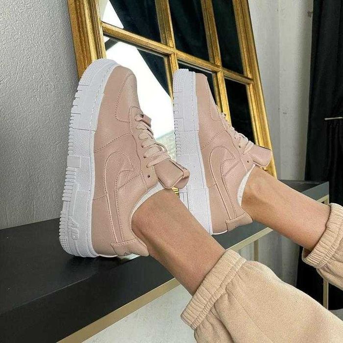 Кроссовки Nike Air Force 1 женские Найк Аир Форс кожа Nike Air Max: 1 ...