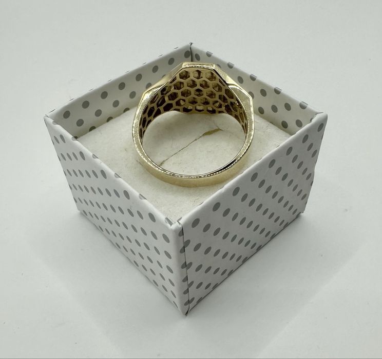 Złoty Męski Sygnet z Onyksem Pr.585 NOWY !