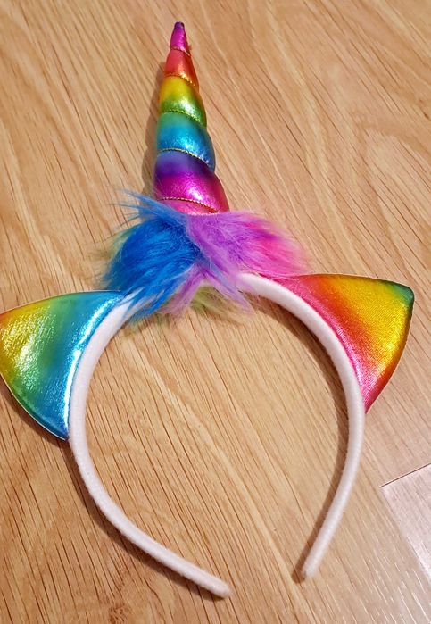 Bandolete de unicórnio colorida holográfica