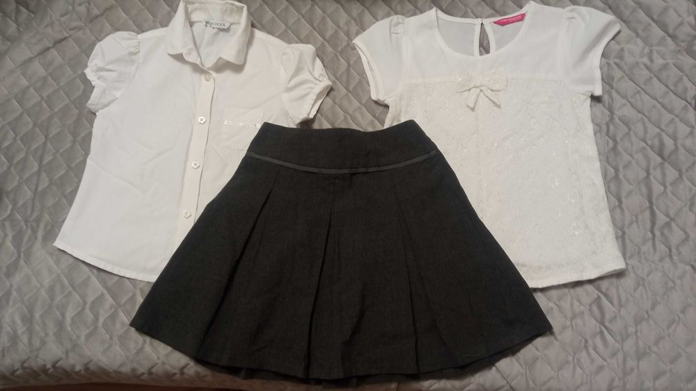 Форма блузки и юбка на девочку на 6 лет