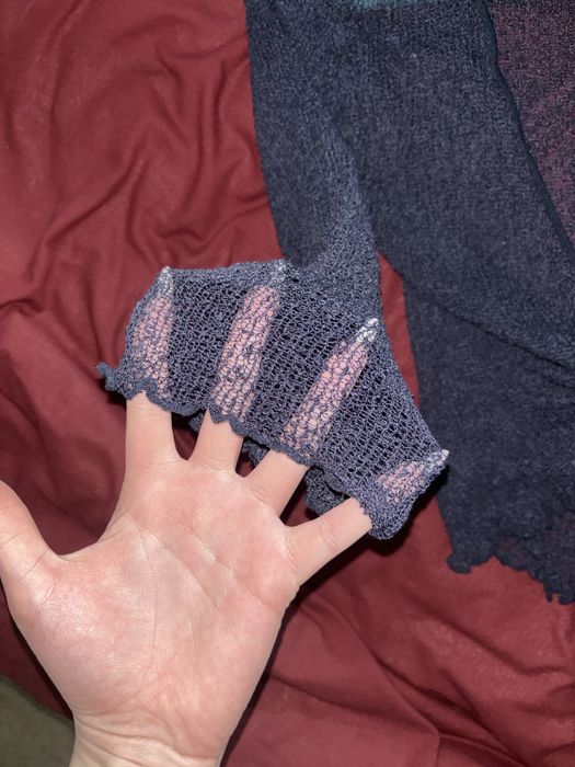 Болеро-сітка в темно-синьому кольорі