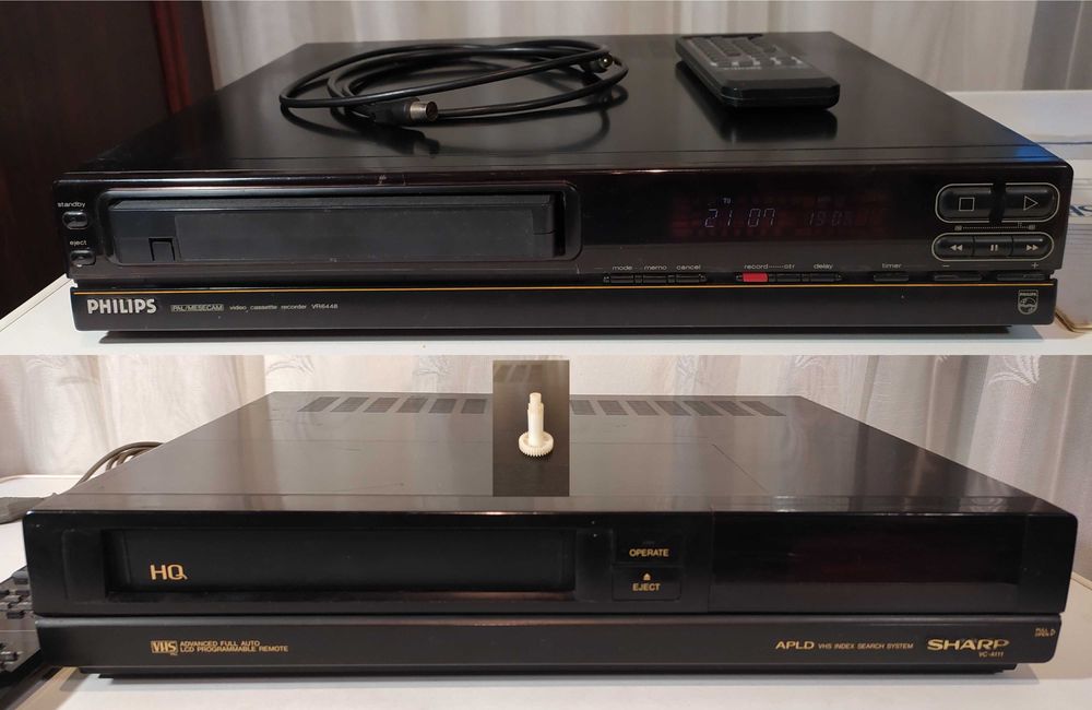 Відеомагнітофон PHILIPS VR 6448/67+подарок SHARP Японія оригінал