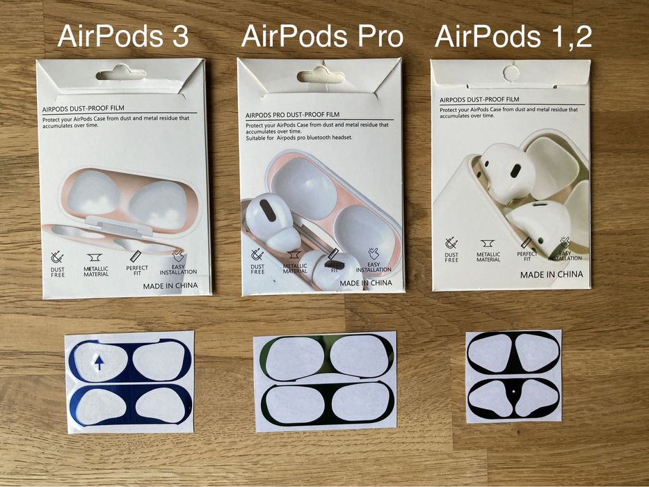 Захисна плівка наклейка для кейсу навушників AirPods 1 2 3 4 Pro 1 2