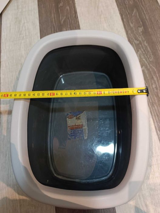 Туалет Trixie Carlo Litter для котів з ободом 31см × 14см × 43см сірий