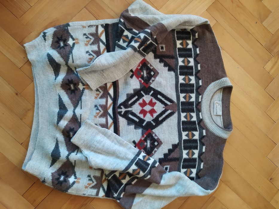 Sweter vintage kononowicz wełna