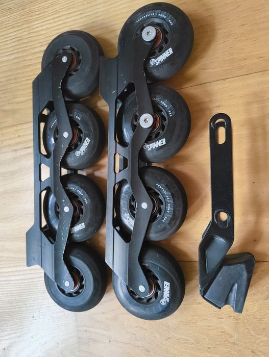 Szyny Powerslide 4x80 mm ssm 243mm koła spinnery lozyska