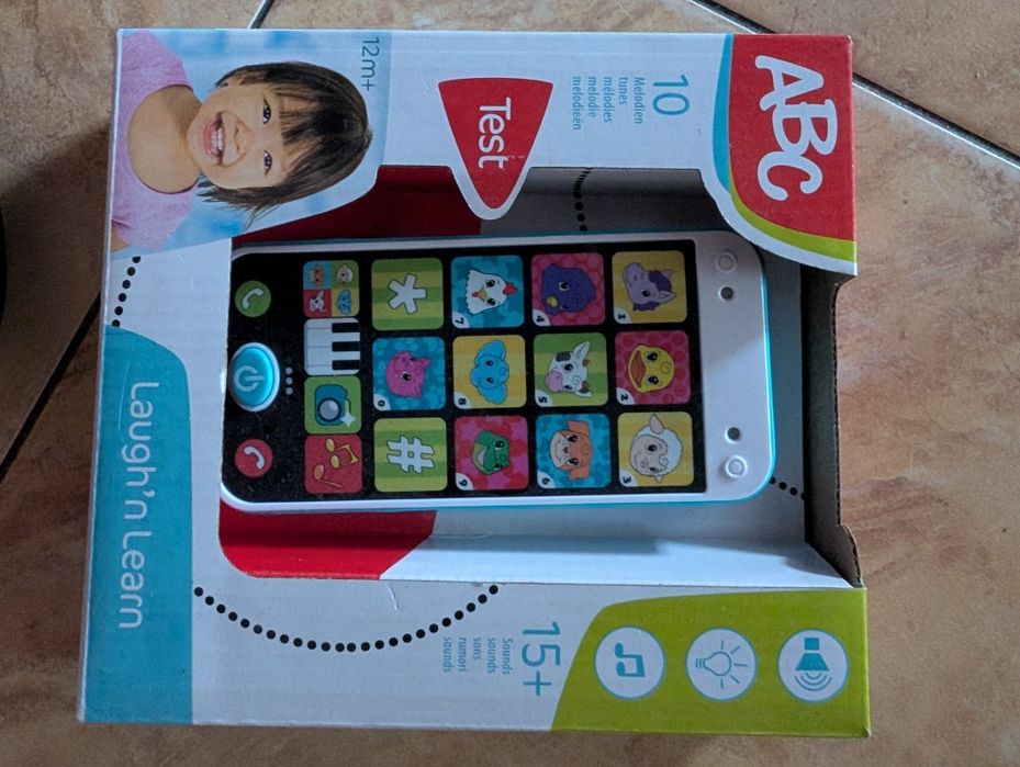 Nowa zabawka edukacyjna telefon z dźwiękami ABC