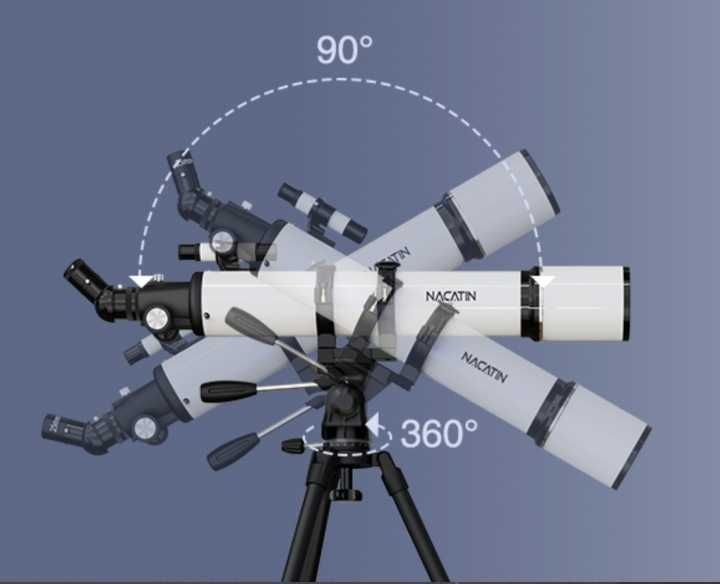 Teleskop astronomiczny Nacatin 90/800 statyw dla początkujących