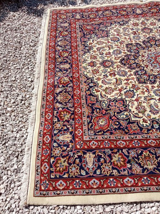 Tapete ISFAHAN Persia-Uma peça de sonho!ORIGINAL PERSIA!