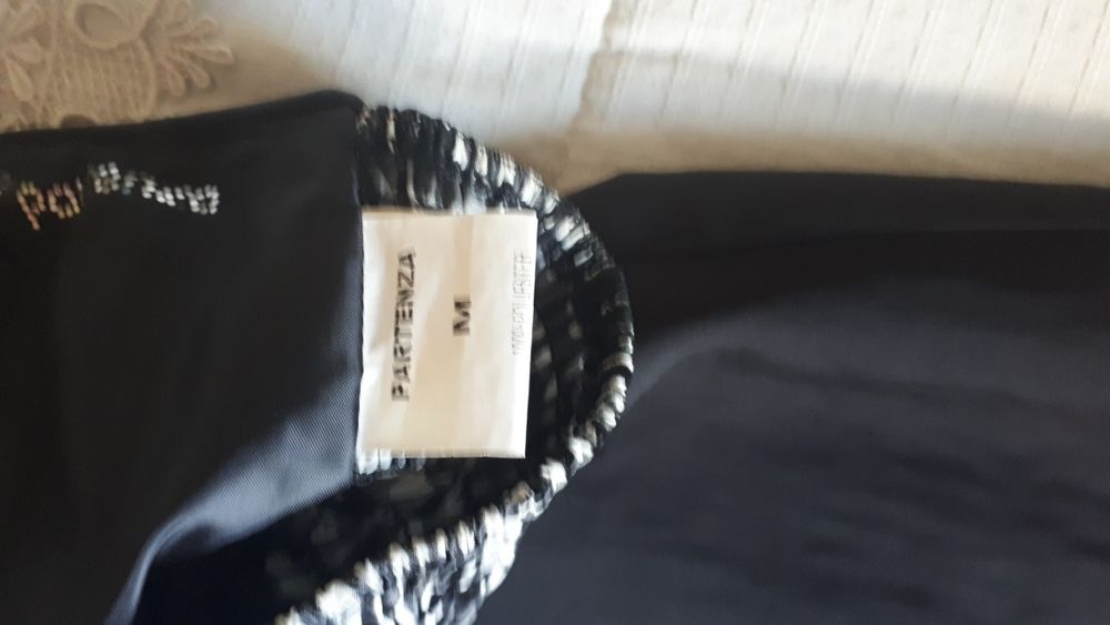 Vestido preto e branco