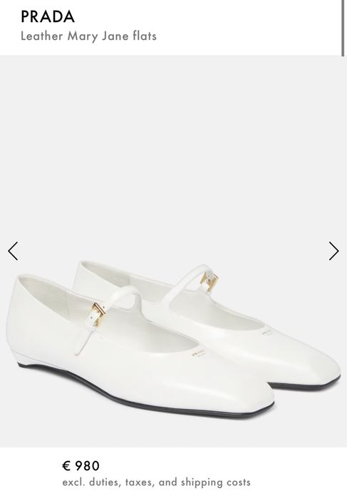 Балетки мері-джейн PRADA