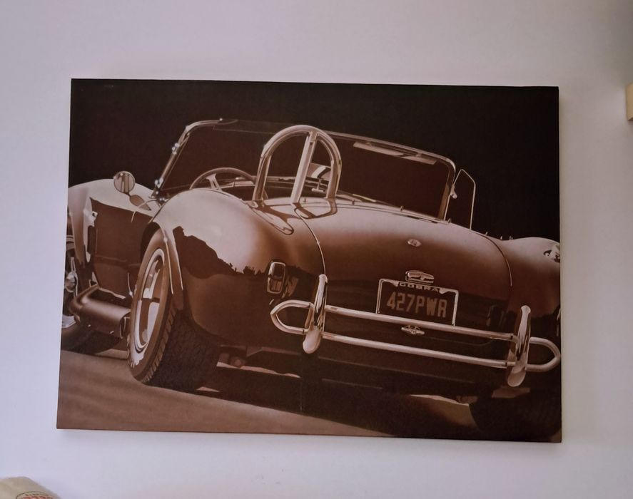 Tela Decorativa Impressa AC Shelby Cobra 427