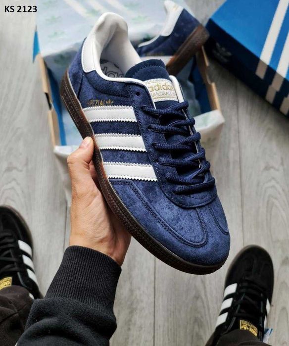 Чоловічі кросівки Adidas Spezial HandBall "Blue/White" Розміри 41-45