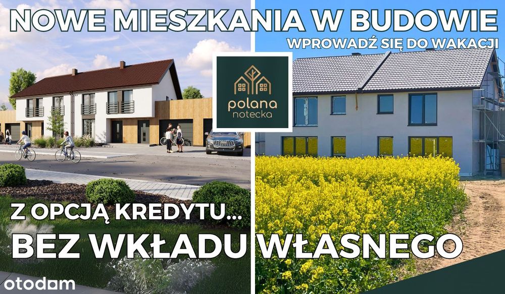 Nowe Mieszkanie z działką - z możliwością wykończenia pod klucz