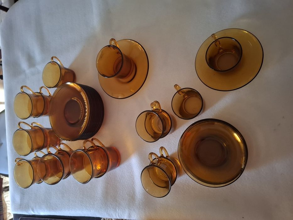 Serviço de chá e café Duralex castanho marron