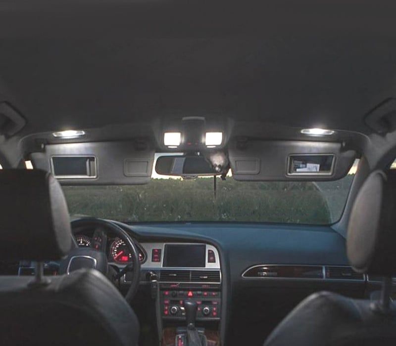 KIT COMPLETO 18 LAMPADAS LED INTERIOR AUDI A6 S6 RS6 C6 AVANT 05-11