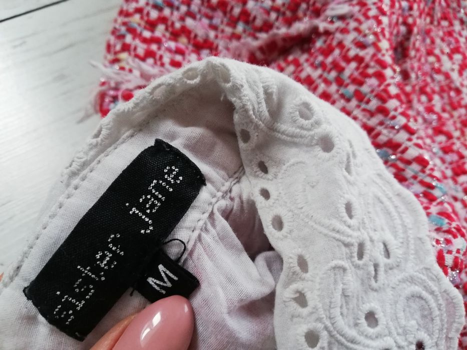 Bluzka z haftowanym kołnierzem, koszula