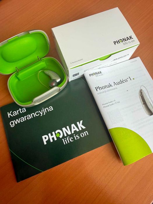 Aparat słuchowy Phonak Audéo Lumity L50-R (Ładowalny) – Srebrny + Profesjonalny Zestaw do Pielęgnacji Aparatów Słuchowych Phonak & AudioNova