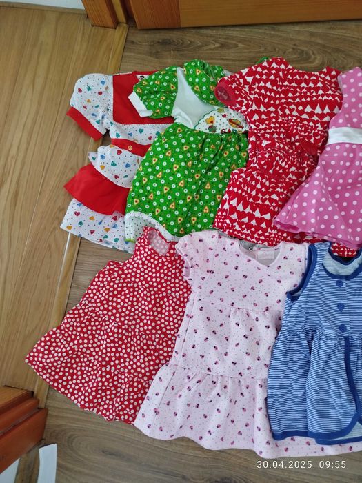 Paczka letnich ubrań dla dziewczynki r 92