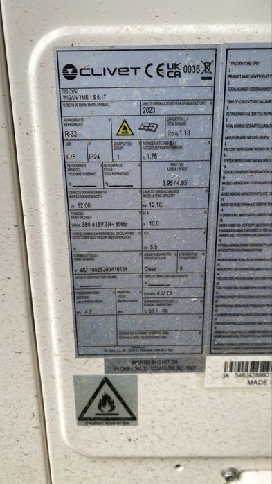 Pompa ciepla clivent 12 kw WiSAN-YME 1 S 6.1T
