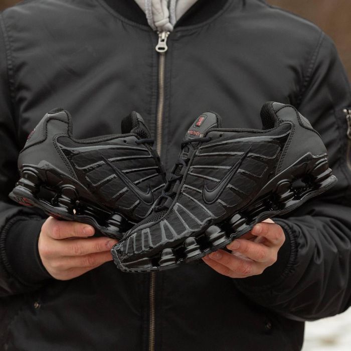 Кроссовки Nike Shox TL Triple Black Найк Шокс М-663