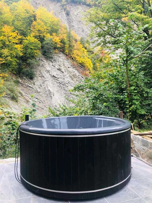 Чан на дрова Баня офуро Мобільна лазня Гарячий басейн Спа купель Баня