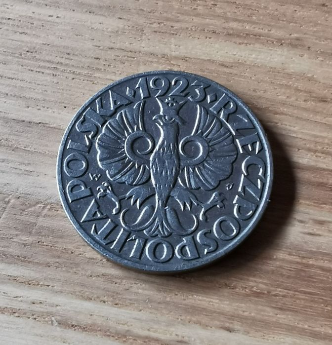 50 groszy 1923r. Typ l (najrzadszy)