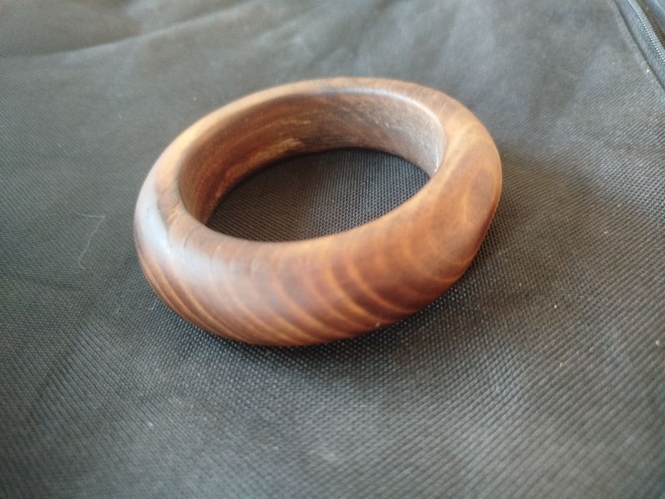 Bransoleta boho. Biżuteria, drewniana ręcznie robiona