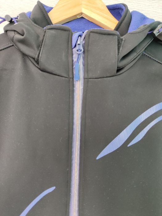 Kurtka Softshell Crivit M 40/42 czarna granatowe wstawki