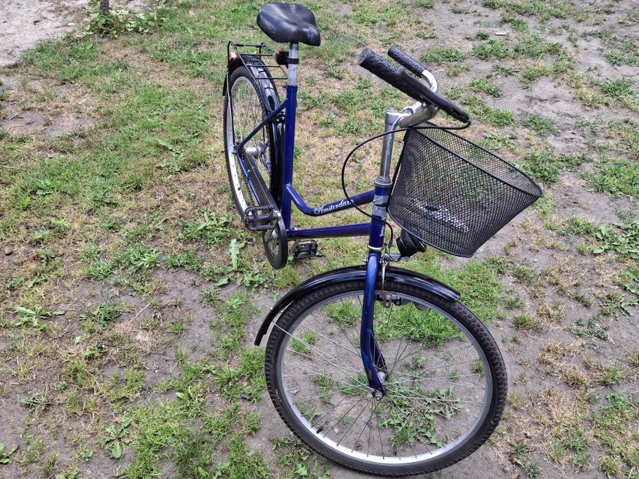 Rower miejski damka Amsterdam koła 26 cali koszyk + gratis kufer