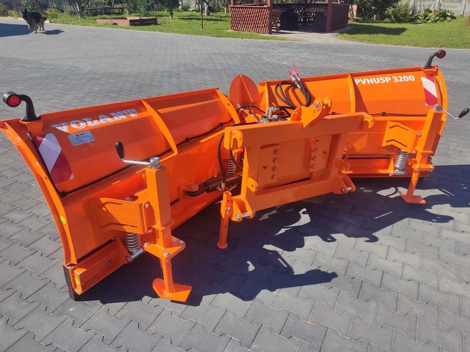 Solidny pług do śniegu hydrauliczny komunalny strzałka 3.2 m GWARANCJA