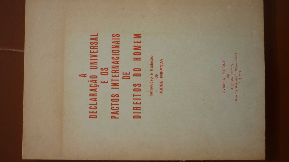 Jorge Miranda, A declaração universal dos direitos do homem